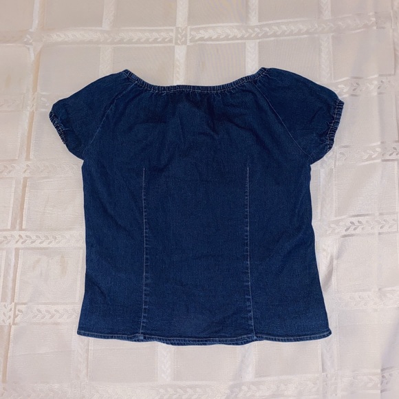 Denim Baby Tee Top - Picture 3 of 4